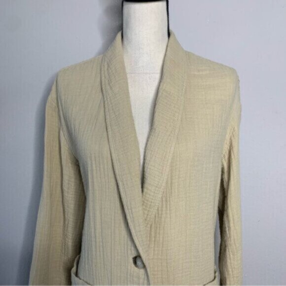 Madewell Tan Oversized Lightspun Dorset Single Breasted Blazer - Picture 7 of 12